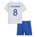 Günstige Frankreich Aurelien Tchouameni #8 Babykleidung Auswärts Fussballtrikot Kinder WM 2022 Kurzarm (+ kurze hosen)